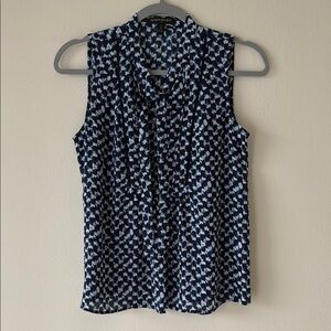 Banana Republic XS Petite Tie Neck Blouse